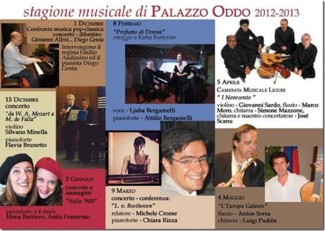 Albenga: a Palazzo Oddo stagione musicale con 7 concerti