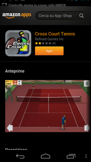 Amazon App Shop regala Cross Court Tennis (solo oggi 29 novembre)