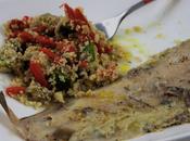 Sogliola speziata couscous verdure