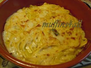 Gratin di scialatielli alla zucca e salvia