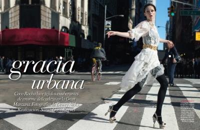 Coco Rocha in Dolce & Gabbana su Vogue Mexico