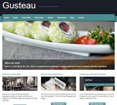 restaurant wp theme