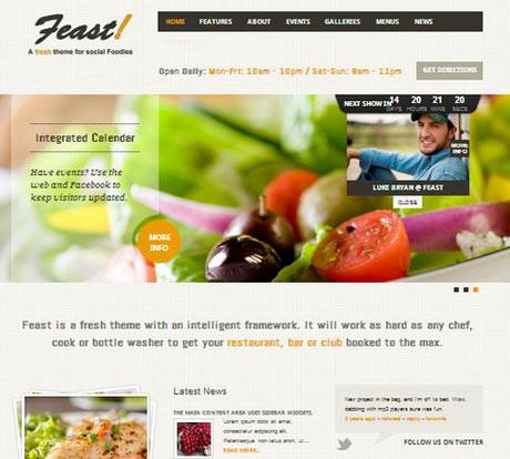 restaurant wp theme