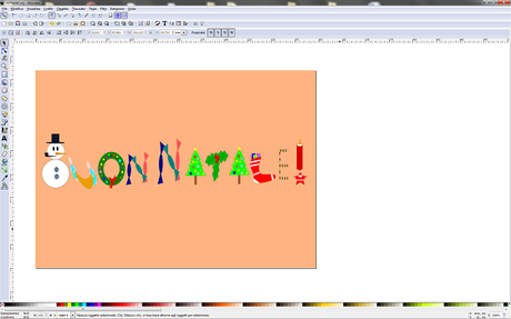 Il risultato finale in Inkscape