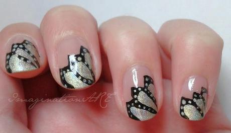 nail art easy facile farfalla butterfly olografico hologram