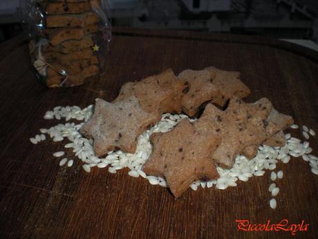 Biscotti di riso con Arancia e Cioccolato