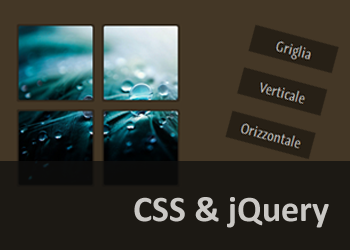 Dividere le immagini in CSS e JQuery
