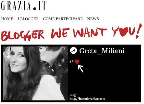 Vote In Moda Veritas on Grazia.it and a special idea