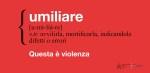 La violenza è muta… tu no!