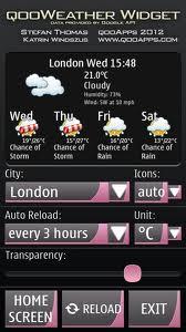 qooWeather Widget si aggiorna.