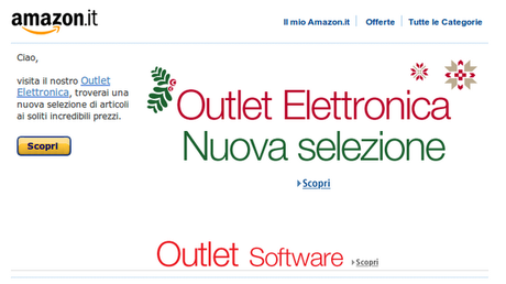 Amazon presenta gli Outlet Elettronica e Software