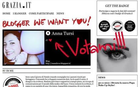 Blogger We Want You: votatemi please!