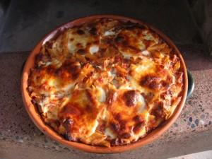 Pasta al forno con i porcini