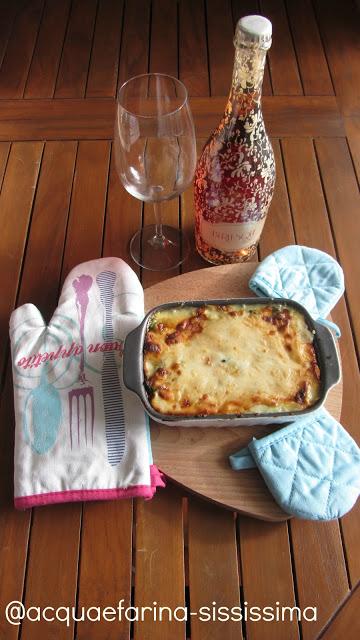 lasagne con crema di spinaci mozzarella e provola dei Nebrodi