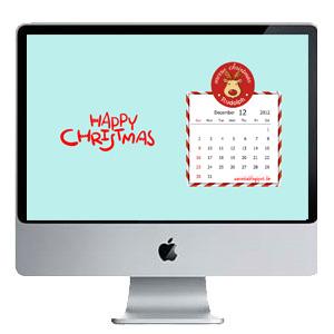 Desktop di dicembre con Rudolph