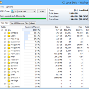 Analizza il tuo hard disk con WizTree