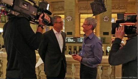 In onda sulla NBC il 6 dicembre in prima Tv “Un giorno con Tim Cook” intervistato da Brian William