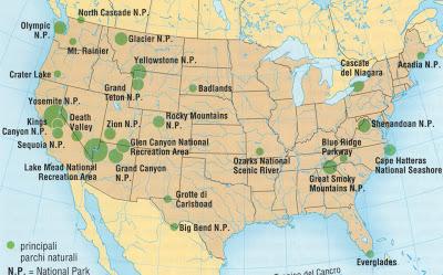 I parchi nazionali degli Stati Uniti