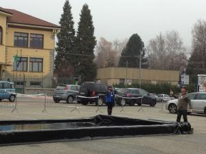 Dimostrazioni di lancio nel piazzale