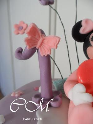 Baby Minnie sulla torta