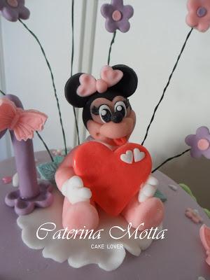 Baby Minnie sulla torta