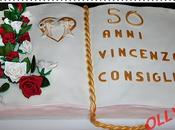 Torta libro, nozze d'oro