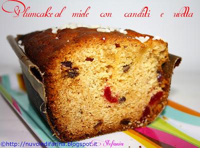 Plumcake al miele con canditi e uvetta