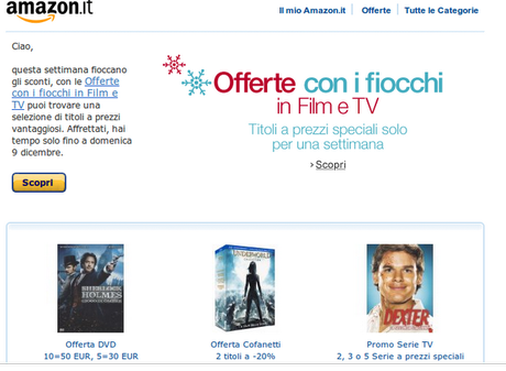 Amazon: Offerte Film e TV da cogliere al volo!