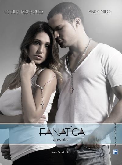 Andy Milo e Cecilia Rodriguez con i gioielli FANATICA