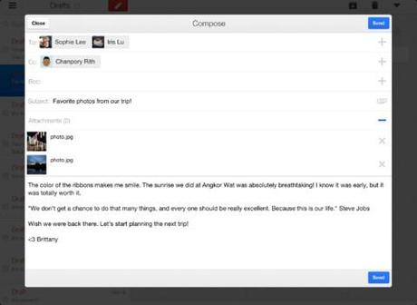 Google aggiorna Gmail (v. 2.0) iOS, ora con account multipli ed integrazione di Google+