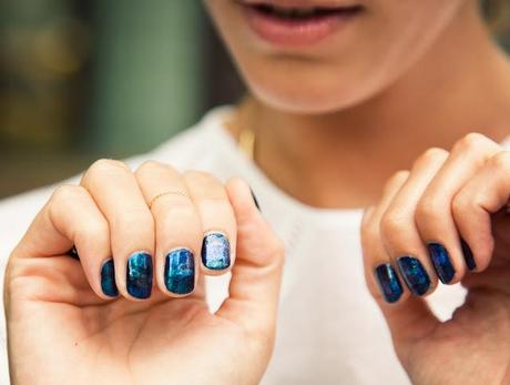 NAIL ART #2__ Galaxy, planets, moon and stars