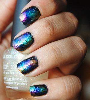 NAIL ART #2__ Galaxy, planets, moon and stars