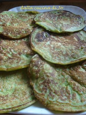 Pancakes verdi alle fave