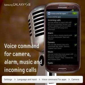 Comandi vocali per il Samsung Galaxy S3