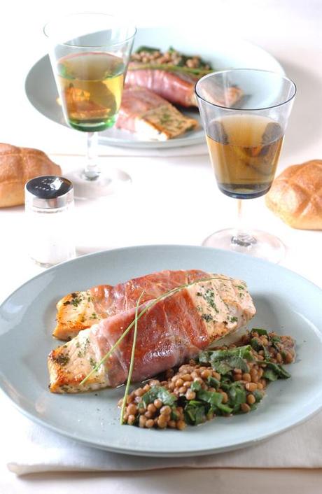 Salmone al prosciutto
