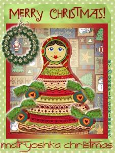 Matrioska Christmas, Christmas Inspiration from Grafic Scribbles, free download