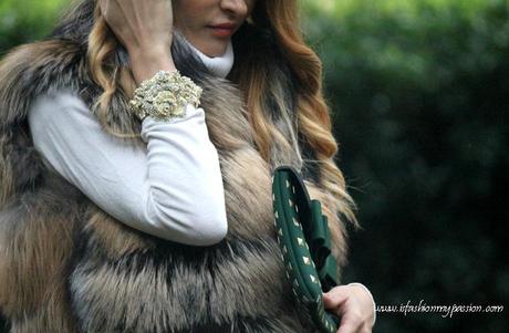 Smanicato in pelliccia, fur vest