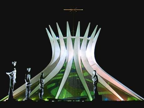 The Metropolitan Cathedral, located in Brasília, Brazil