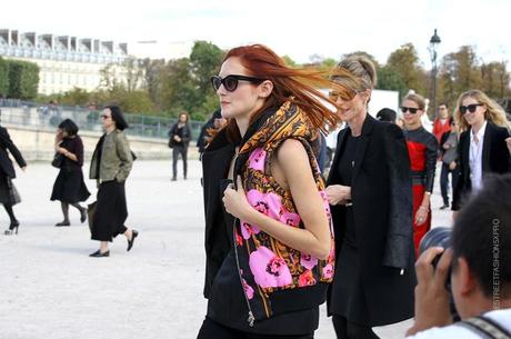 In the Street...Taylor in Flowers...Milan & Paris