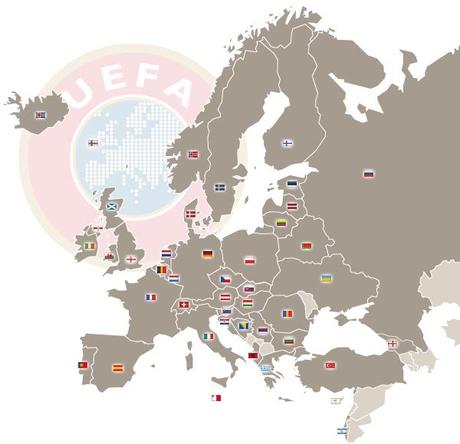 UEFA mappa europa Platini vince ancora: Euro 2020 sarà itinerante 
