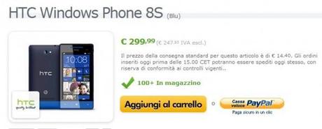 HTC 8S disponibile su Expansys Italia a 299€