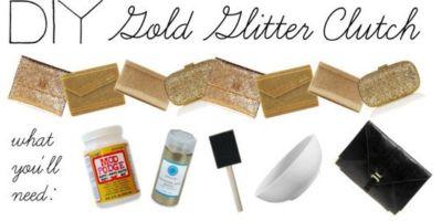 un nuovo DIY per creare la propria clutch glitterata