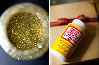 DIY: Do It Yourself // Gold Glitter Clutch