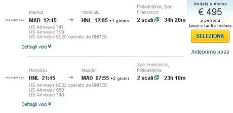 Voli a Honolulu a partire da 485 euro!
