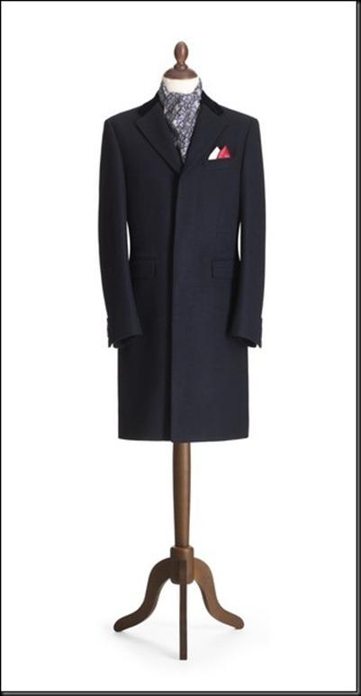 Crombie - Navy Retro Coat - Mannequin