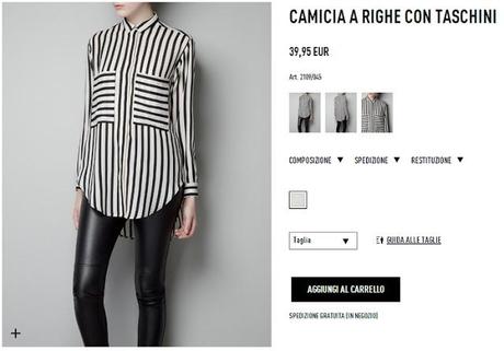 Sul sito di Zara trovo sempre cose carine che non compro mai