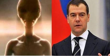 Il Primo Ministro Russo Dmitrij Medvedev in un fuori onda tv: “gli Alieni sono tra noi”