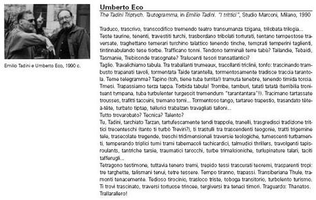 Tadini - Umberto Eco