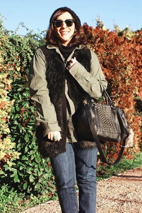 Look of the day: Military & Fur