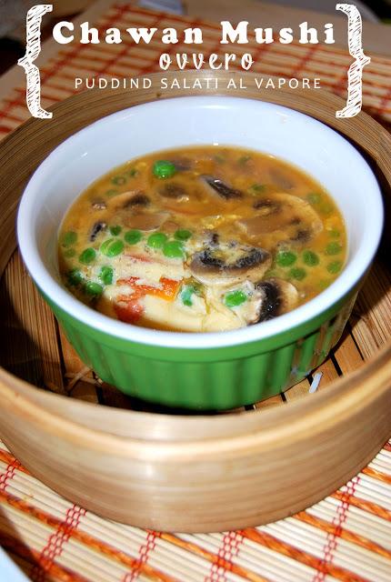 Puddind salati al vapore (Chawan Mushi)